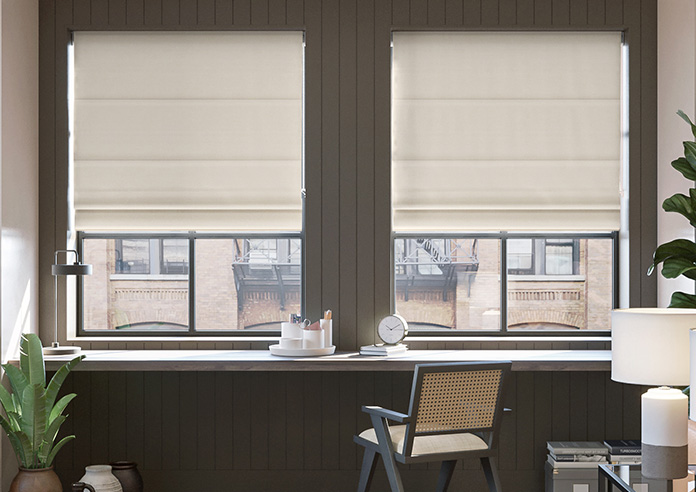 Atina (Blackout), Vintage Cream - Roman Blind - Image 3